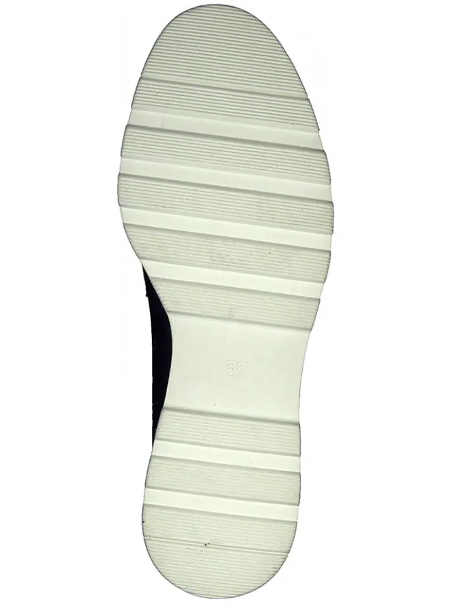 Marco Tozzi Halbschuhe^Leder-Slipper in Dunkelblau
