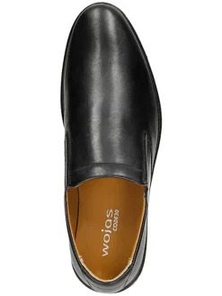 Leder-Slipper in Schwarz><noscript><img width=