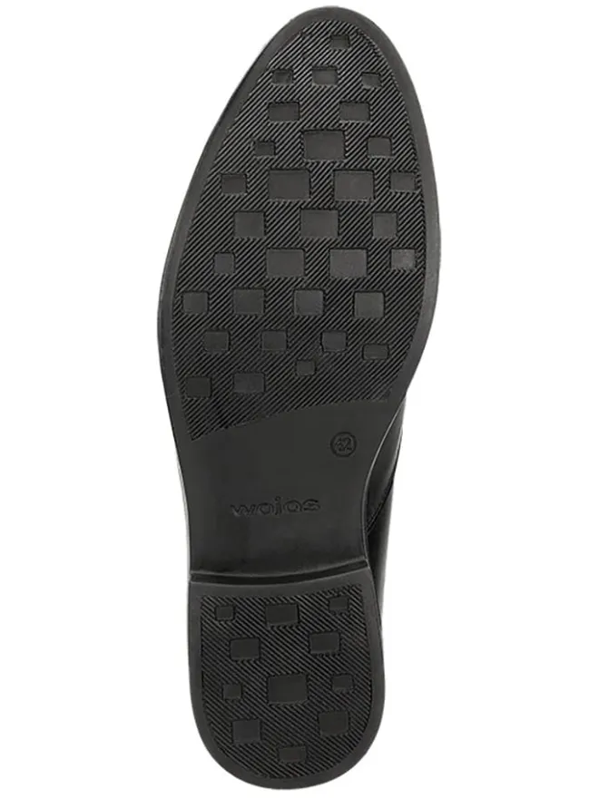 Leder-Slipper in Schwarz>Wojas Online