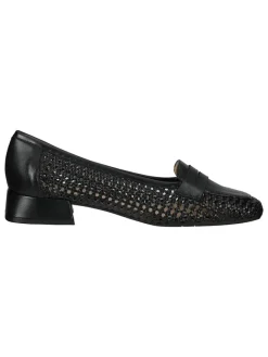 Leder-Slipper in Schwarz><noscript><img width=