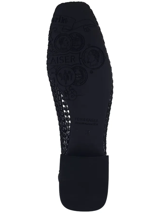 Leder-Slipper in Schwarz>PETER KAISER Clearance