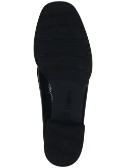 Gabor Halbschuhe^Leder-Slipper in Schwarz