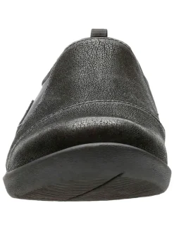 Leder-Slipper in Schwarz><noscript><img width=