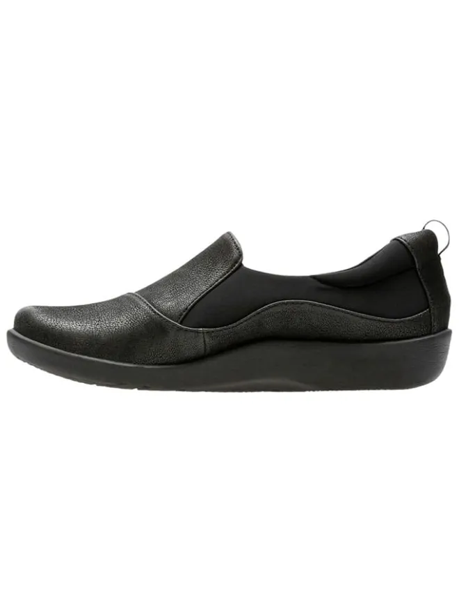 Leder-Slipper in Schwarz>Clarks Clearance