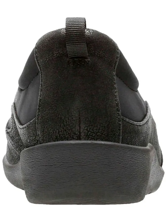 Leder-Slipper in Schwarz>Clarks Clearance