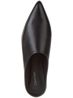 Calvin Klein Halbschuhe^Leder-Slipper in Schwarz