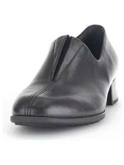 Leder-Slipper in Schwarz>Gabor Discount