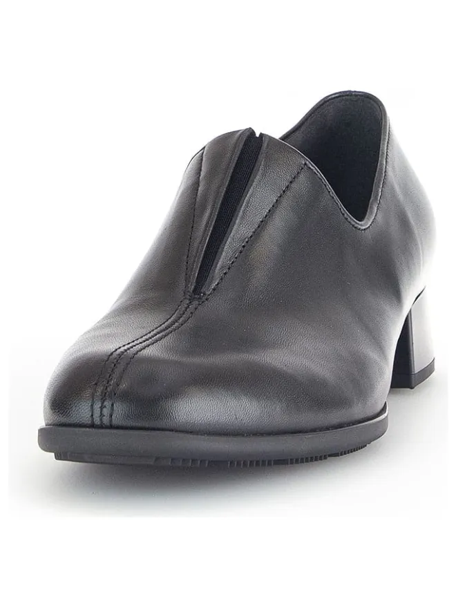 Leder-Slipper in Schwarz>Gabor Discount