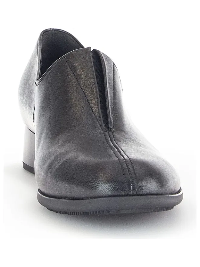 Leder-Slipper in Schwarz>Gabor Discount