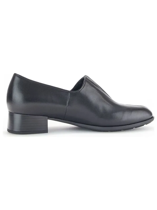Leder-Slipper in Schwarz>Gabor Discount