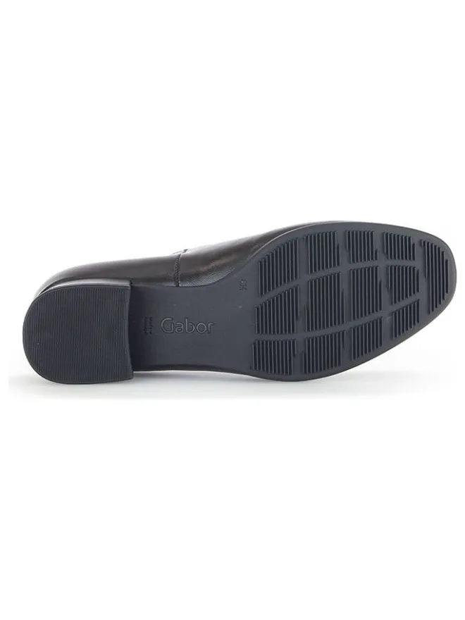 Leder-Slipper in Schwarz>Gabor Discount