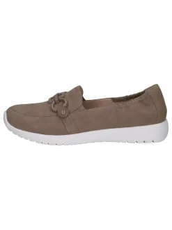 Caprice Halbschuhe^Leder-Slipper in Taupe