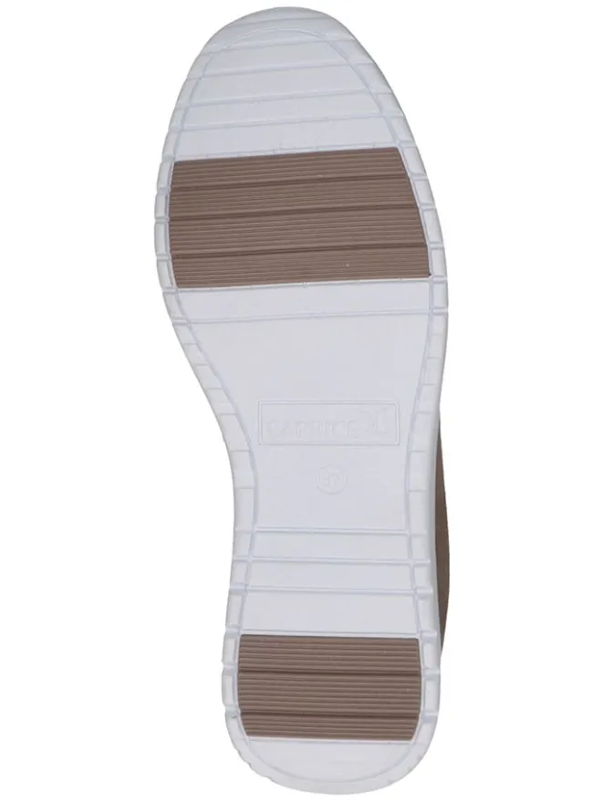 Caprice Halbschuhe^Leder-Slipper in Taupe