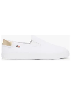 Tommy Hilfiger Shoes Halbschuhe^Leder-Slipper in Weiß