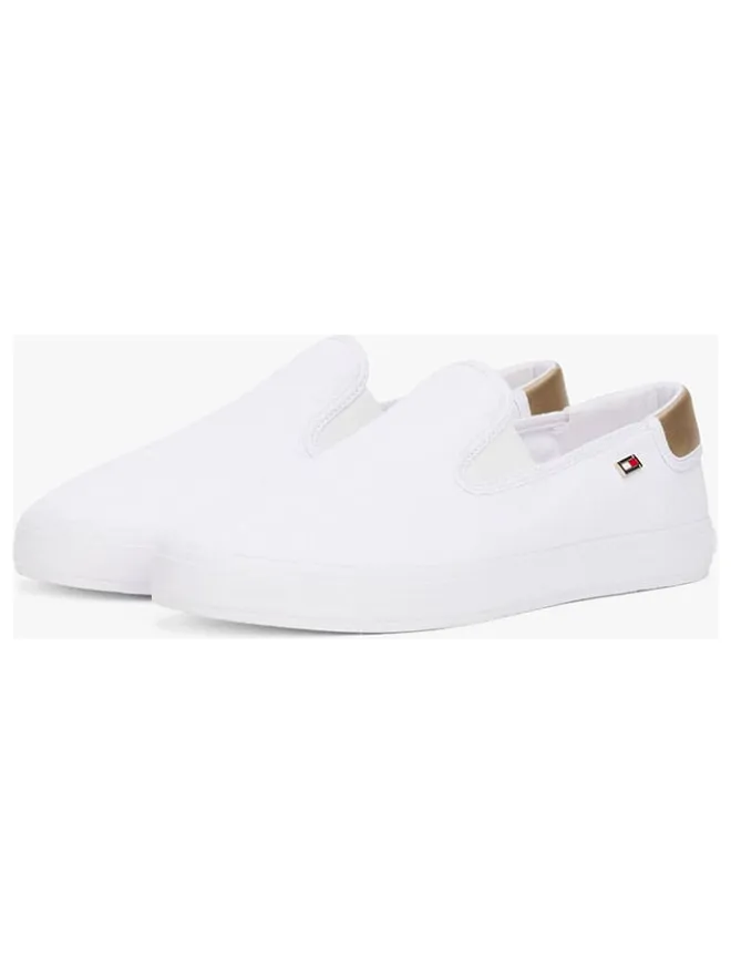 Tommy Hilfiger Shoes Halbschuhe^Leder-Slipper in Weiß