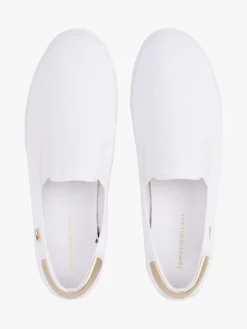 Tommy Hilfiger Shoes Halbschuhe^Leder-Slipper in Weiß