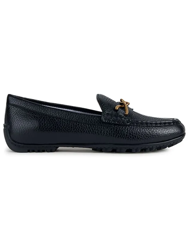 Leder-Slipper "Kosmopolis + Grip" in Schwarz>Geox Hot