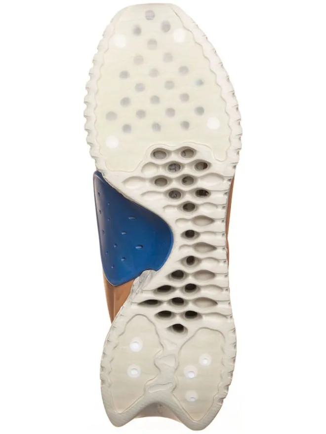 Leder-Slipper "Nike X Undercover Moc Flow" in Hellbraun/ Blau>Nike Sportswear