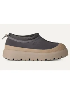 Leder-Slipper "Tasman Weather" in Grau/ Beige>UGG Online