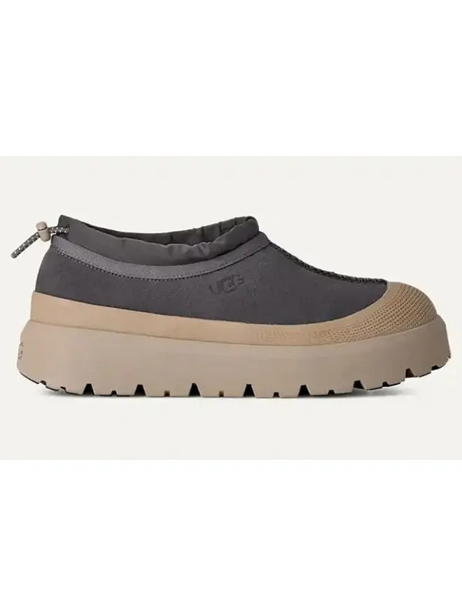 Leder-Slipper "Tasman Weather" in Grau/ Beige>UGG Online