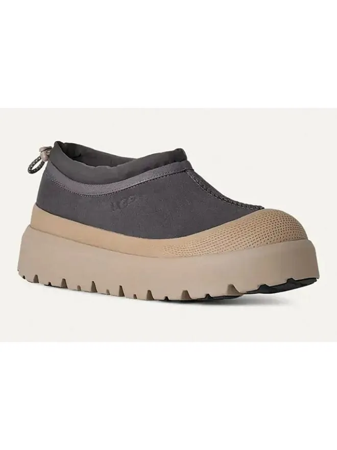 Leder-Slipper "Tasman Weather" in Grau/ Beige>UGG Online