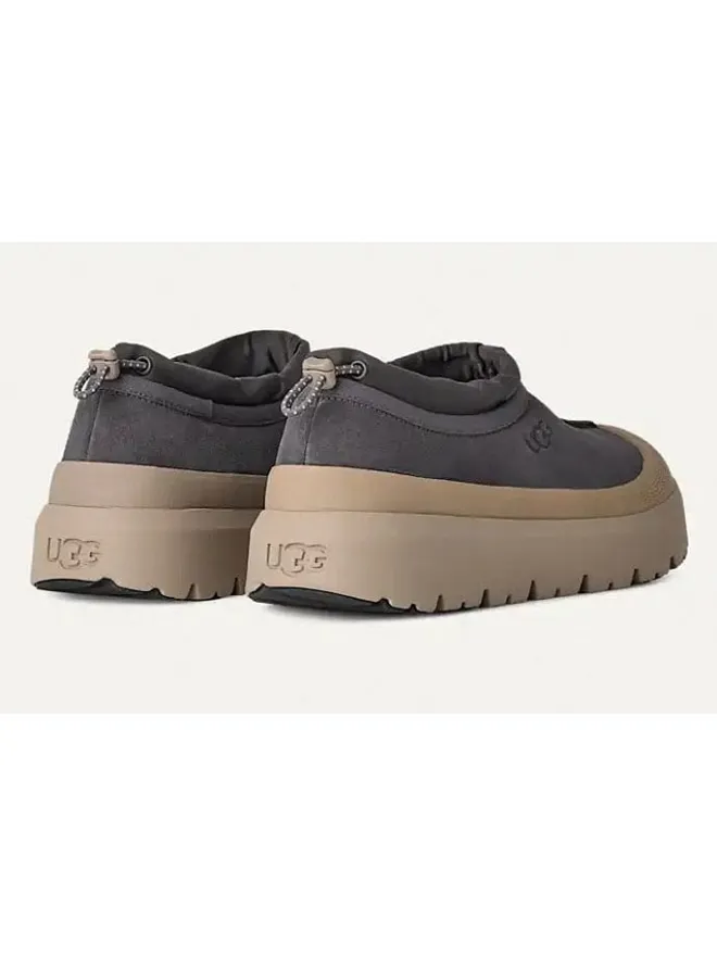 Leder-Slipper "Tasman Weather" in Grau/ Beige>UGG Online