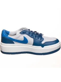 Leder-Sneaker ''1 Elevate Low'' in Weiß/ Blau>Air Jordan