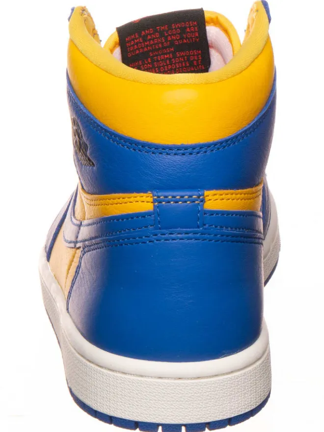 Leder-Sneaker ''1 Retro High'' in Gelb/ Blau>Air Jordan Best