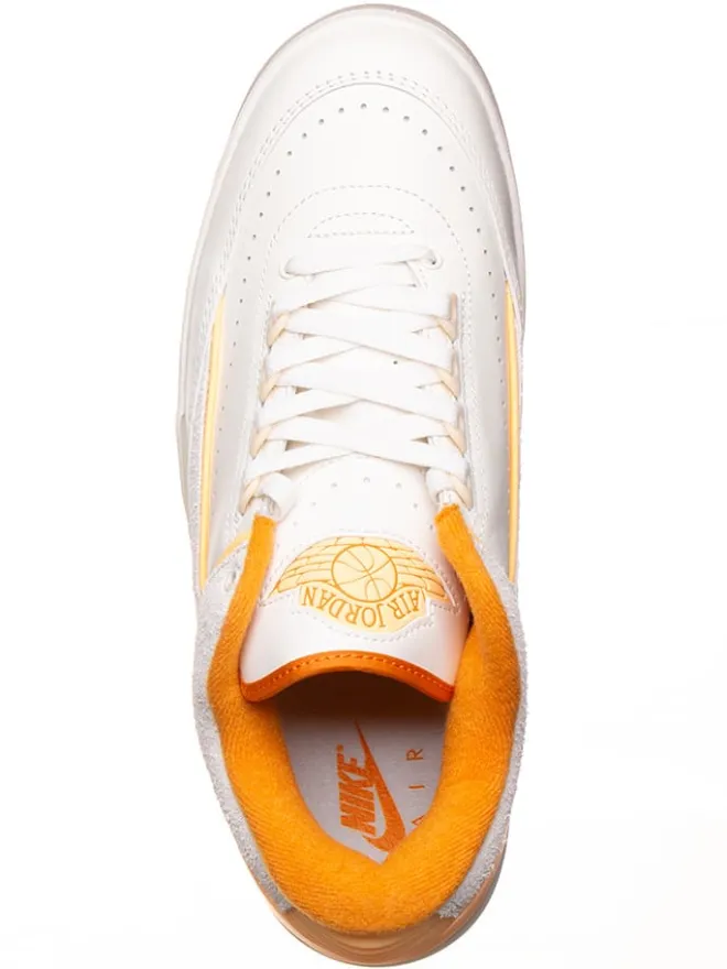 Leder-Sneaker ''2 Retro Low'' in Weiß/ Orange>Air Jordan Discount