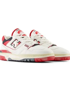 New Balance Sneakers|Sneakers^Leder-Sneakers "550" in Creme/ Rot