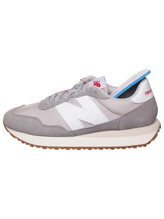 New Balance Sneakers^Leder-Sneakers "237" in Grau/ Beige