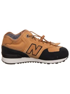New Balance Sneakers^Leder-Sneakers "574" in Hellbraun/ Schwarz