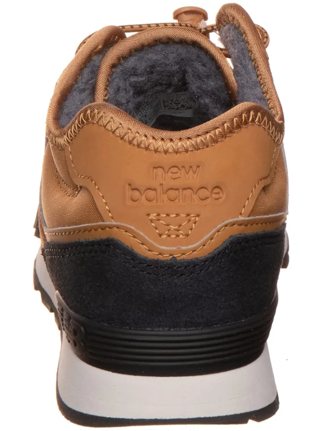 New Balance Sneakers^Leder-Sneakers "574" in Hellbraun/ Schwarz
