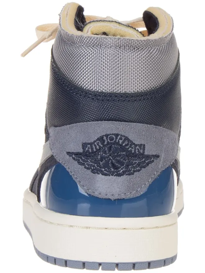 Nike Sneakers^Leder-Sneakers "1 Mid SE Craft" in Dunkelblau/ Grau
