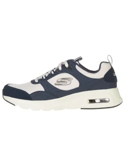 Leder-Sneakers "Air Court Yatton" in Dunkelblau/ Weiß>Skechers Outlet