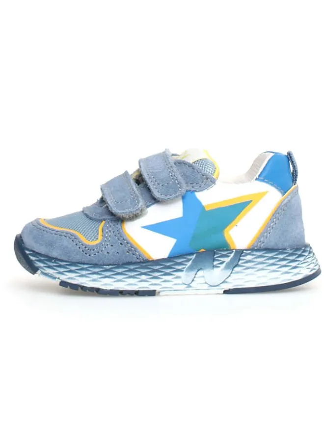Naturino Sneakers^Leder-Sneakers "Althidon" in Blau/ Weiß