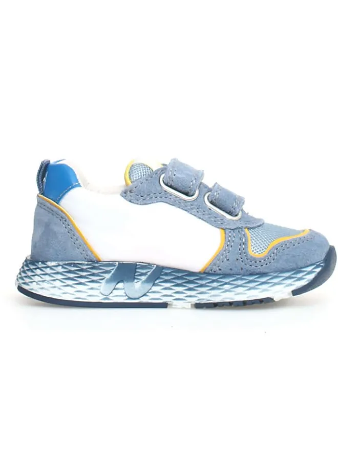 Naturino Sneakers^Leder-Sneakers "Althidon" in Blau/ Weiß
