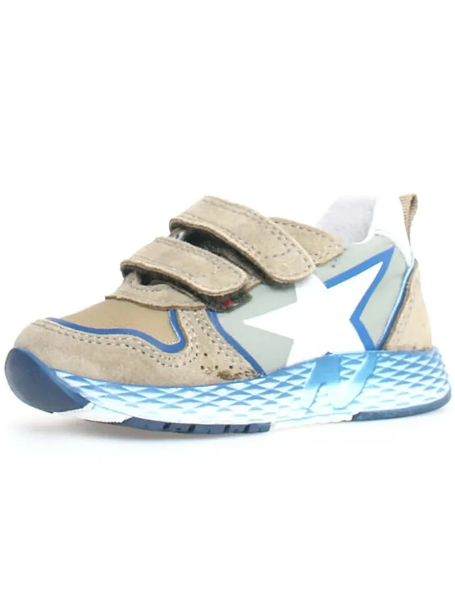 Leder-Sneakers "Althidon" in Beige/ Blau>Naturino Outlet