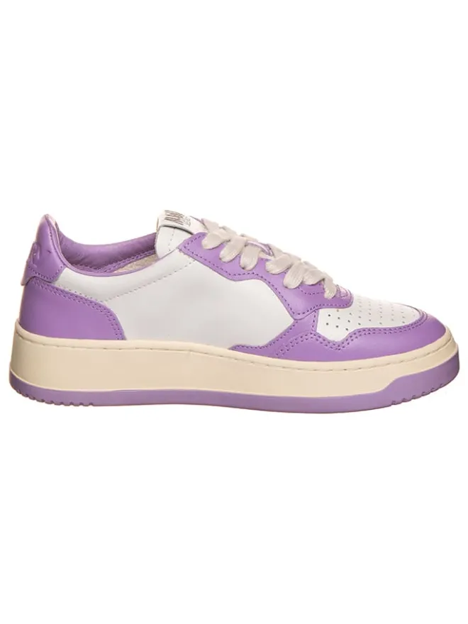 Leder-Sneakers "" in Lila/ Weiß>AUTRY Outlet