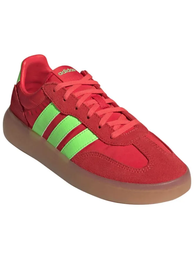 adidas Schnürschuhe^Leder-Sneakers "Barreda Decode" in Rot/ Grün
