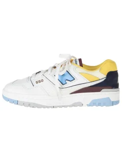 New Balance Sneakers|Sneakers^Leder-Sneakers "BB550NCF" in Weiß/ Blau/ Gelb