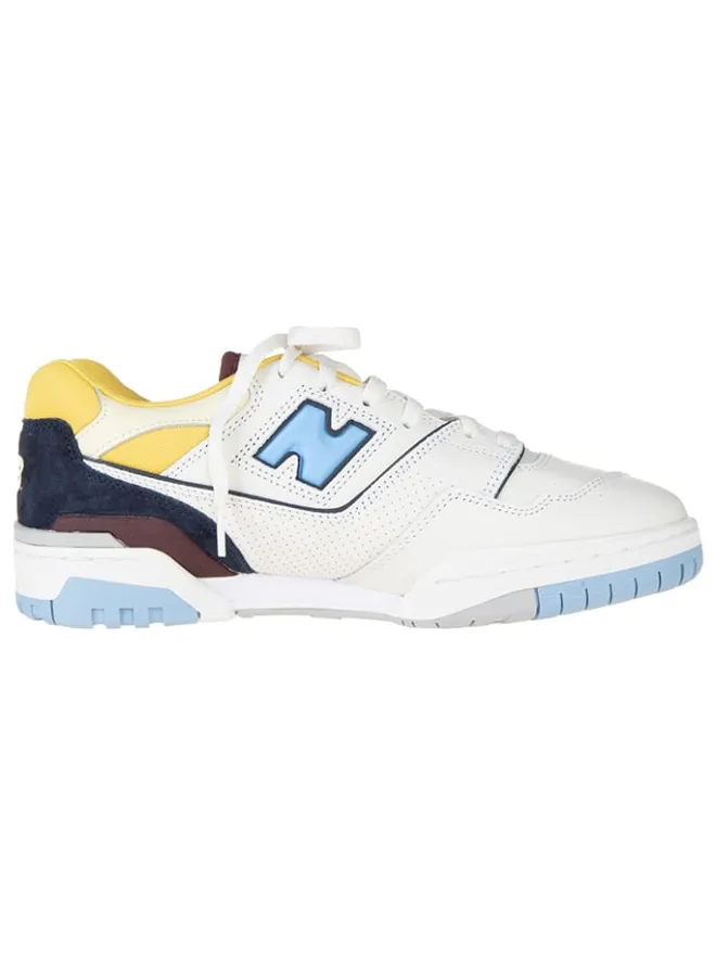 New Balance Sneakers|Sneakers^Leder-Sneakers "BB550NCF" in Weiß/ Blau/ Gelb
