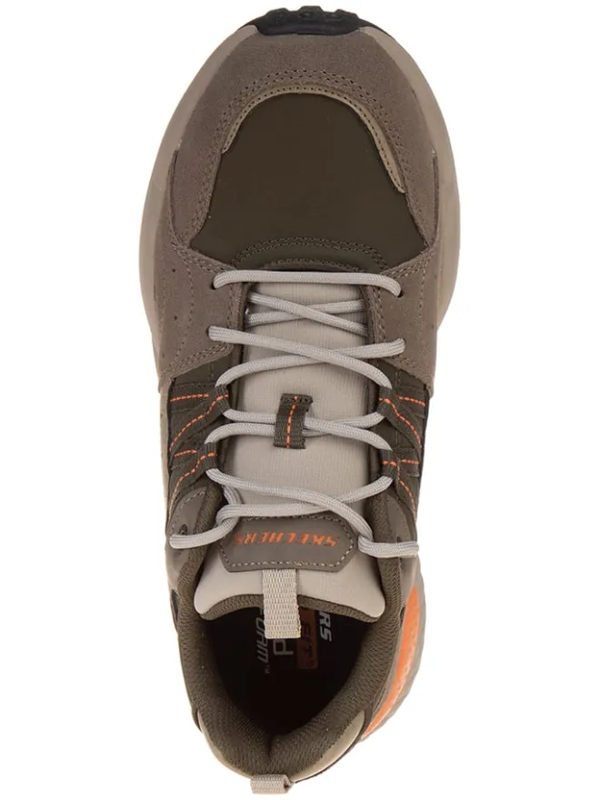 Skechers Sneakers^Leder-Sneakers "Bendino Dormer" in Taupe
