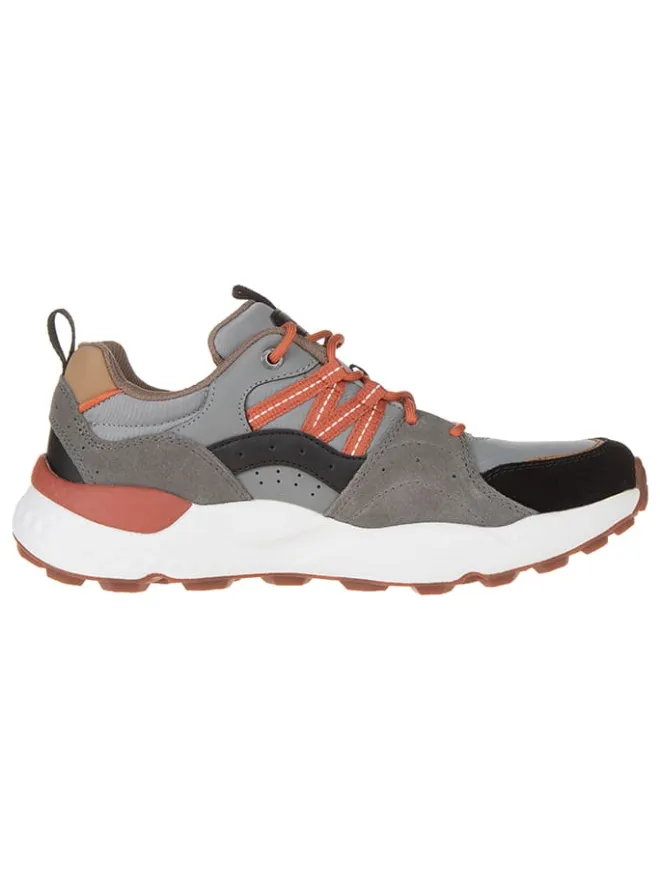 Skechers Sneakers^Leder-Sneakers "Bendino Dormer" in Grau/ Orange