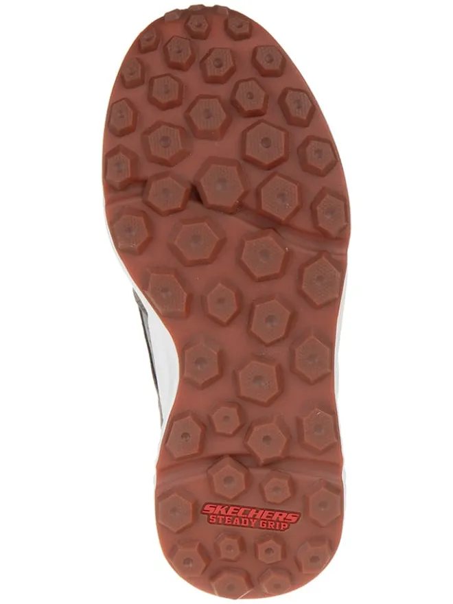 Skechers Sneakers^Leder-Sneakers "Bendino Dormer" in Grau/ Orange