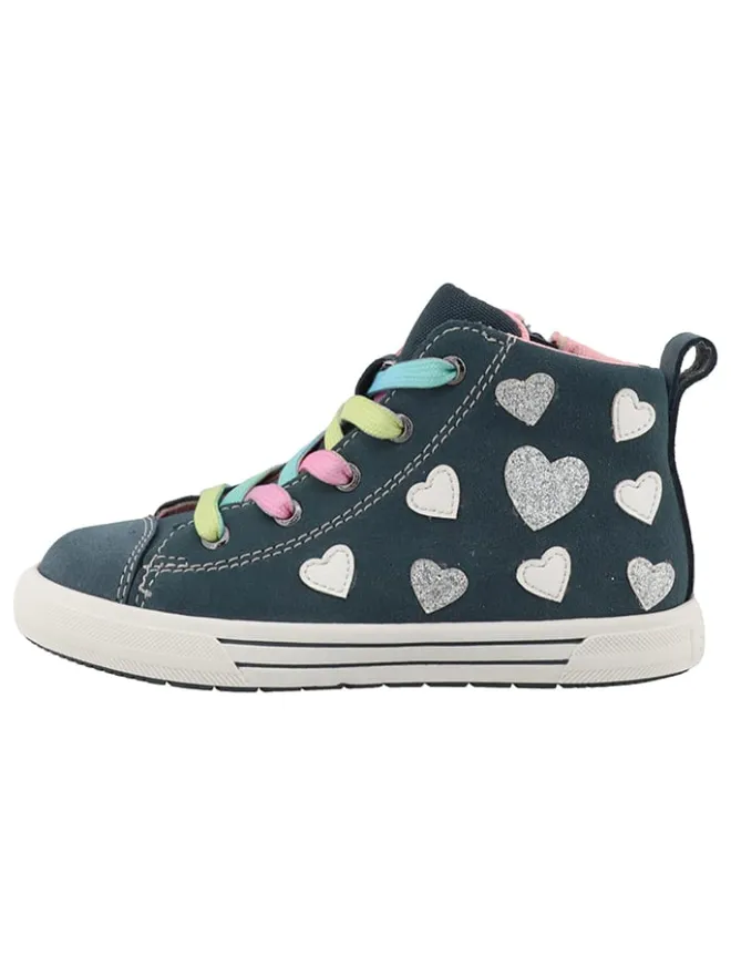 Lurchi Sneakers·Sneakers High^Leder-Sneakers "Benia" in Dunkelblau/ Bunt