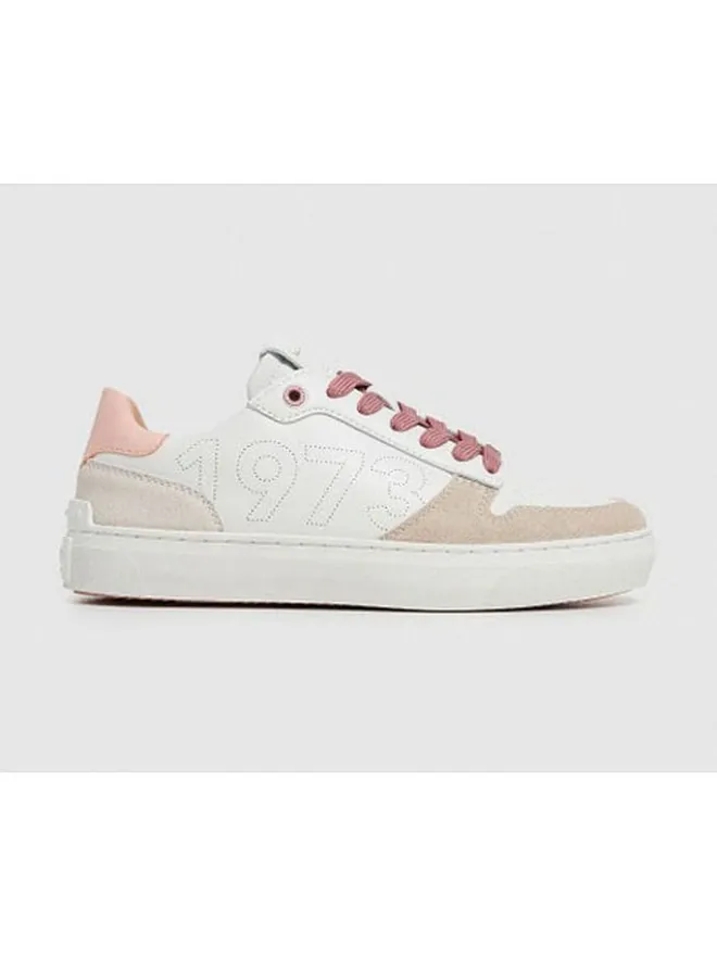 Leder-Sneakers "Camden Seal" in Weiß/ Beige>Pepe Jeans FOOTWEAR Hot