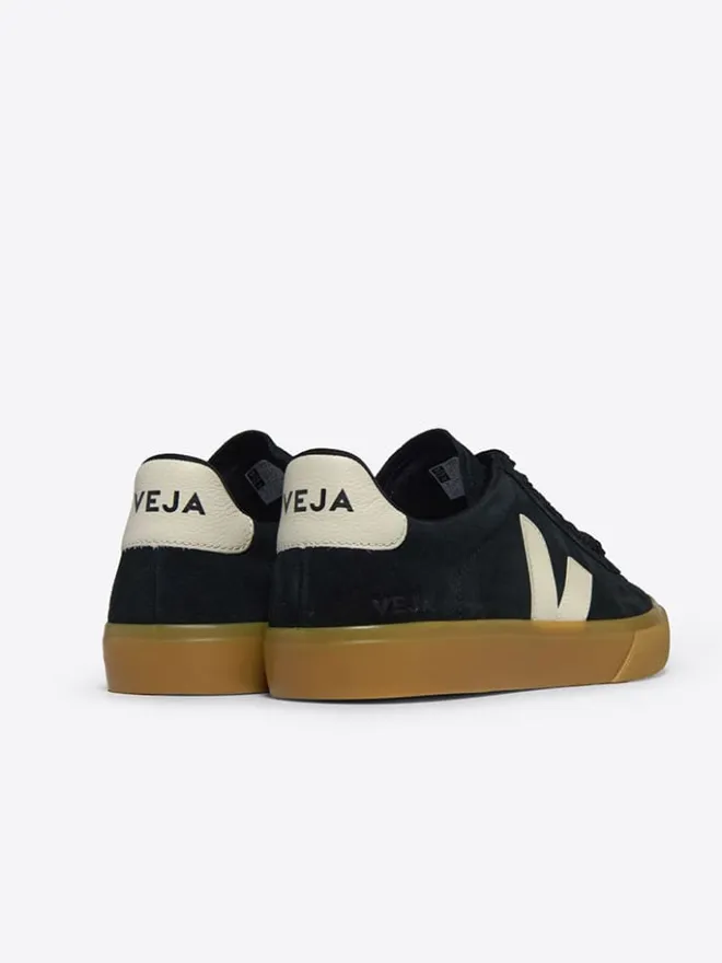 Veja Sneakers^Leder-Sneakers "Campo Bold" in Schwarz/ Creme