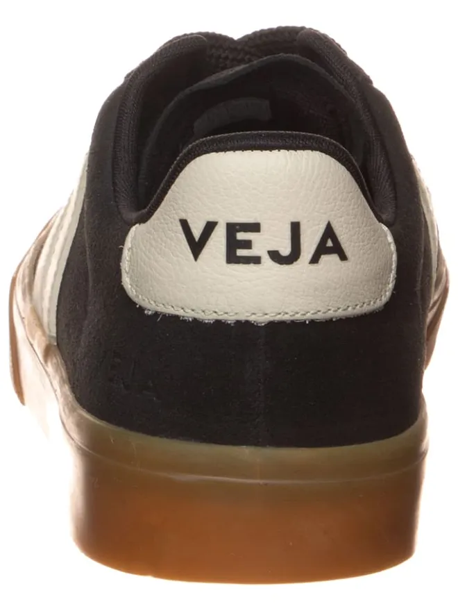 Veja Sneakers^Leder-Sneakers "Campo Bold" in Schwarz/ Creme