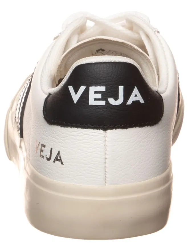 Leder-Sneakers "Campo" in Weiß/ Schwarz>Veja Sale